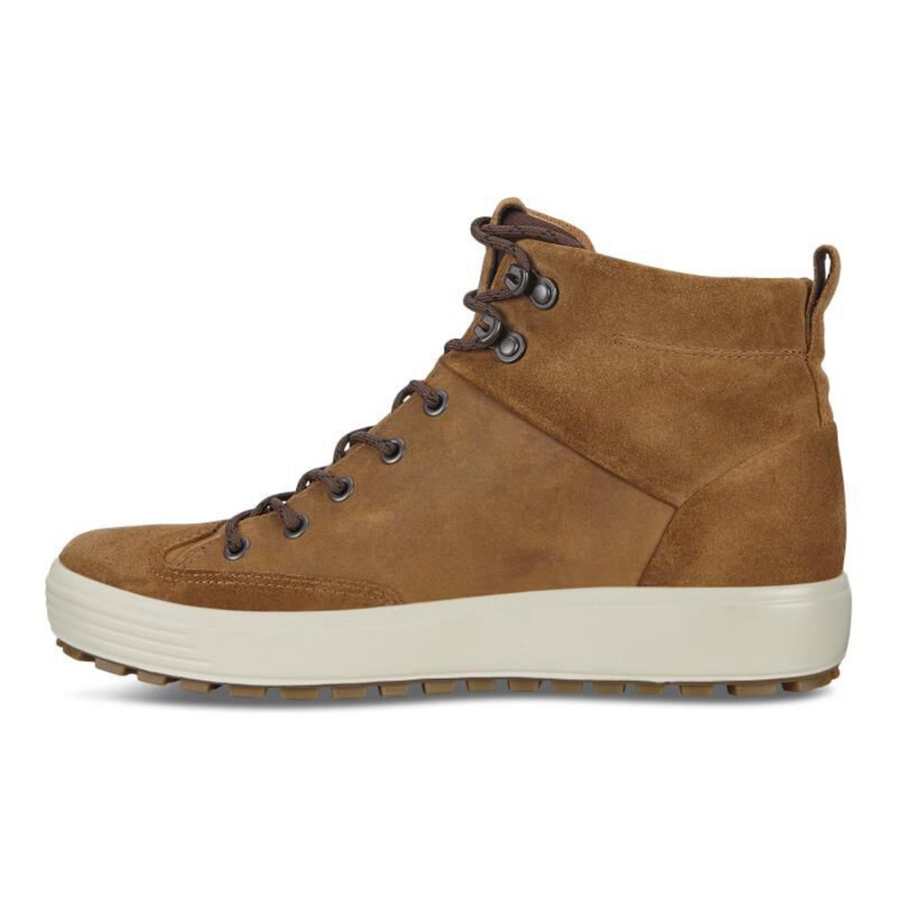 Botas Hombre - ECCO Soft 7 Tred Gtx Altos - Marrom - XQE516278